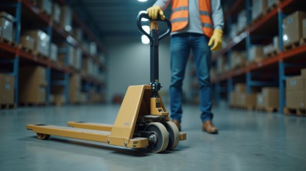 Utiliser un transpalette manuel pour une manutention efficace